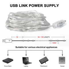 10 Meter Smart RGB Fairy Lights with App & Remote Control | Music Sync Waterproof LED String Lights for Room, Party & Outdoor Decoration