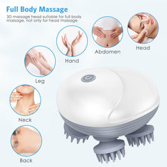 Handheld Electric Scalp Massager – Deep Tissue Head Massage Device for Relaxation & Hair Growth