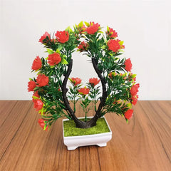 Fancy Artificial Flowers Plant for Home, Office & Kitchen Décor – Multi-Color Plastic Decoration