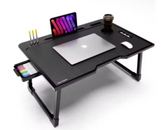 Foldable Portable Wooden Study & Bed Table – Multipurpose Writing Desk for Home, Office & School