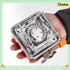 Portable Mini Foldable Gas Camping Stove – Lightweight Aluminum Alloy Burner for Outdoor Use