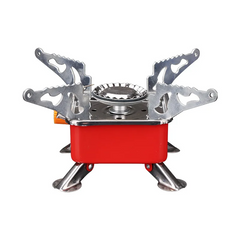 Portable Mini Foldable Gas Camping Stove – Lightweight Aluminum Alloy Burner for Outdoor Use