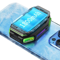 X111 Magnetic Wireless Phone Cooler – Turbo Fan & Semiconductor Cooling with RGB Lighting