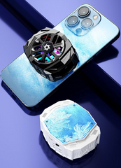 SL03 Wireless Phone Cooler – Turbo Fan & Semiconductor Cooling with 1000 mAh Battery & RGB Lights