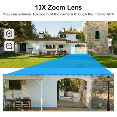 3-Lens Wi‑Fi PTZ Camera – 4MP HD, AI Motion Tracking, Full-Color Night Vision & 30X Zoom