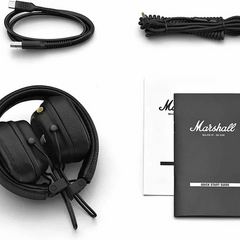 American Retro Style BT Wireless Headset – Marshall Style Bluetooth Headphones with Deep Bass, Over-Ear Comfort & Long Battery Life