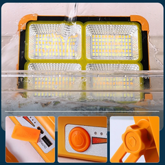 IP66 Waterproof Solar Light Outdoor – Rechargeable Emergency Lamp for Home & Camping
