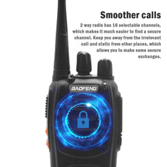 Baofeng BF‑888S UHF Two‑Way Radio – 5W Handheld Walkie-Talkie with VOX & Flashlight