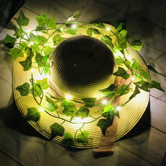 7Feet Money Plant Home Décor String Lights – Battery Operated Waterproof Vine Garland Hanging (Warm White)