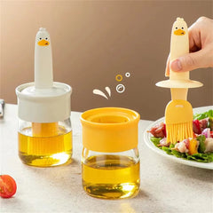 Silicone Oil Brush Bottle – High-Temperature Resistant Basting Dispenser for BBQ & Cooking