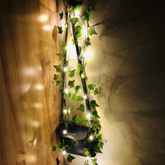 7Feet Money Plant Home Décor String Lights – Battery Operated Waterproof Vine Garland Hanging (Warm White)