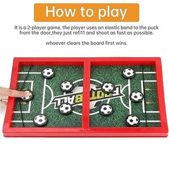 Football Fastest Fingers Entertainment Game – Multi-Colour Fast Sling Puck Football Board Game for Kids & Adults – Indoor Tabletop Fun Game
