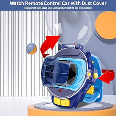 Cartoon Mini 2.4GHz Rechargeable Watch Remote Control Car Toy – USB Charging RC Car Gift for Kids