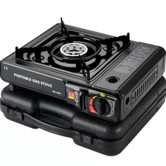 Portable Outdoor Butane Gas Camping Stove – High Pressure Burner with Piezo Ignition & Carrying Case