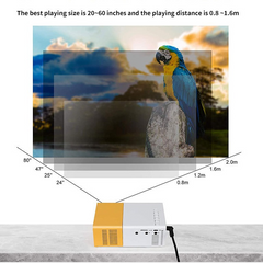 YG300 Mini Projector – Portable LED Home Cinema Projector for Kids, Teens & Gifting