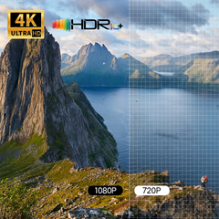 HY500 Pro 4K Portable Projector – Android 13 Mini LED Projector with Wi-Fi 6 & BT 5.0