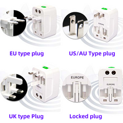 Universal Travel Adapter with Dual USB 2400 mA – All-in-One Worldwide Plug Charger