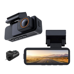K9 4K Front & Rear Dash Cam – 12″ Touch Screen, GPS, Wi‑Fi, Night Vision