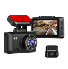 4K Ultra Dual Dash Cam – Front 4K + Rear 1080p, Touch Display, GPS, Wi‑Fi