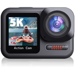 Waterproof 4K Action Camera – Dual IPS Screens, 48MP Stills, 3.5 m Dive Case