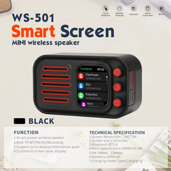 Portable Bluetooth Speaker & Weather Radio with LCD Display – FM/AM, USB/TF, AUX