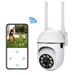 A7 Dual Antenna WiFi Security Camera | 1080P HD Smart CCTV with Night Vision, Motion Detection & Two-Way Audio