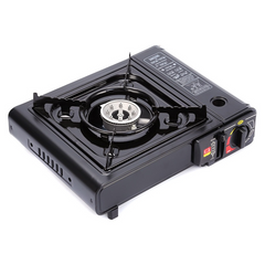 Portable Outdoor Butane Gas Camping Stove – High Pressure Burner with Piezo Ignition & Carrying Case